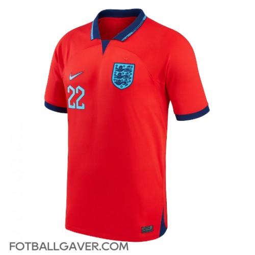 England Jude Bellingham #22 Fotballklær Bortedrakt VM 2022 Kortermet